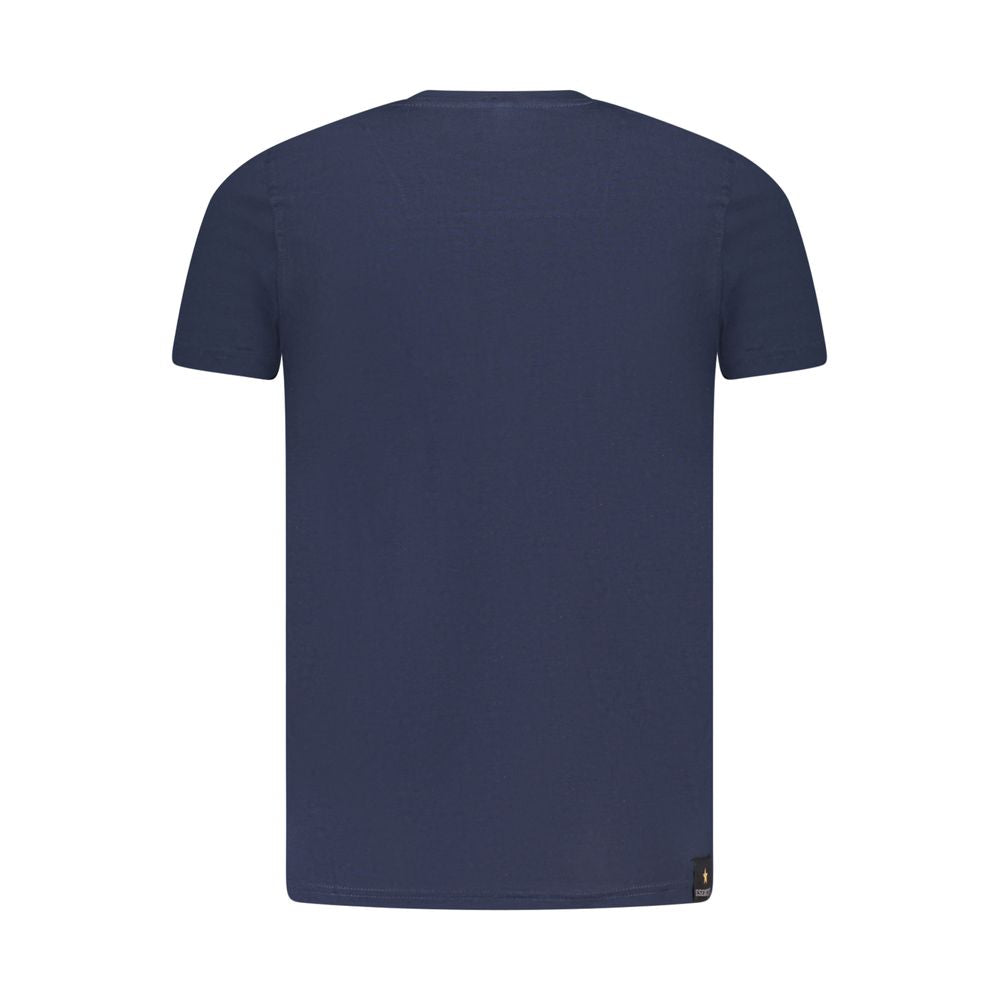 Accademia Militare Blue Cotton Men T-Shirt - Luxe Nova