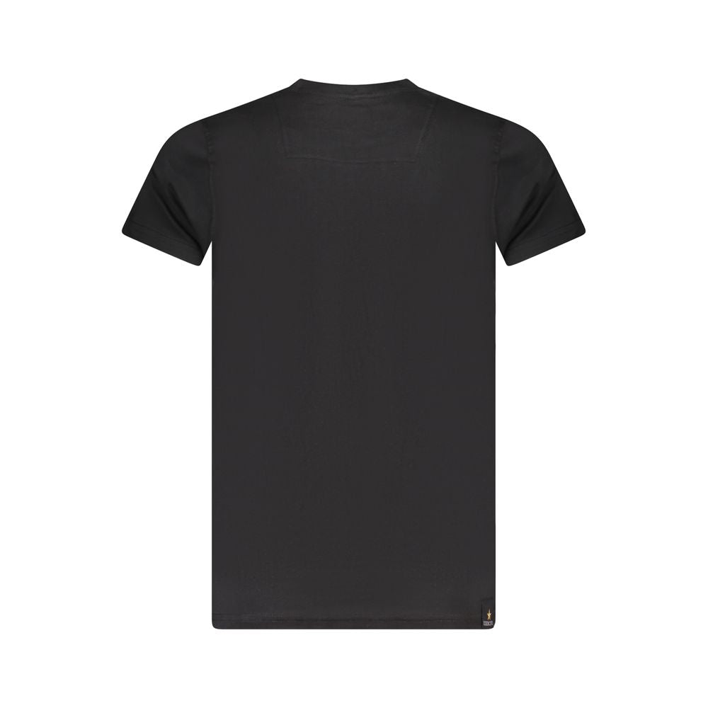 Accademia Militare Black Cotton Men's T-Shirt - Luxe Nova