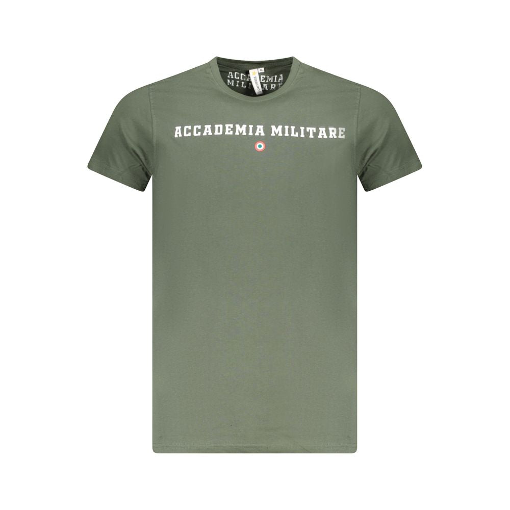 Accademia Militare Verde Cotton Men T-Shirt - Luxe Nova