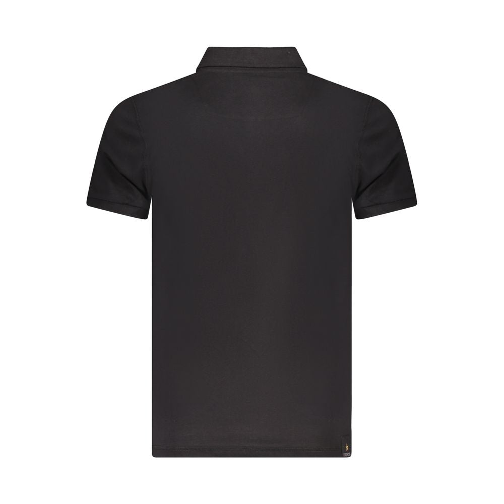 Accademia Militare Black Cotton Men Polo - Luxe Nova