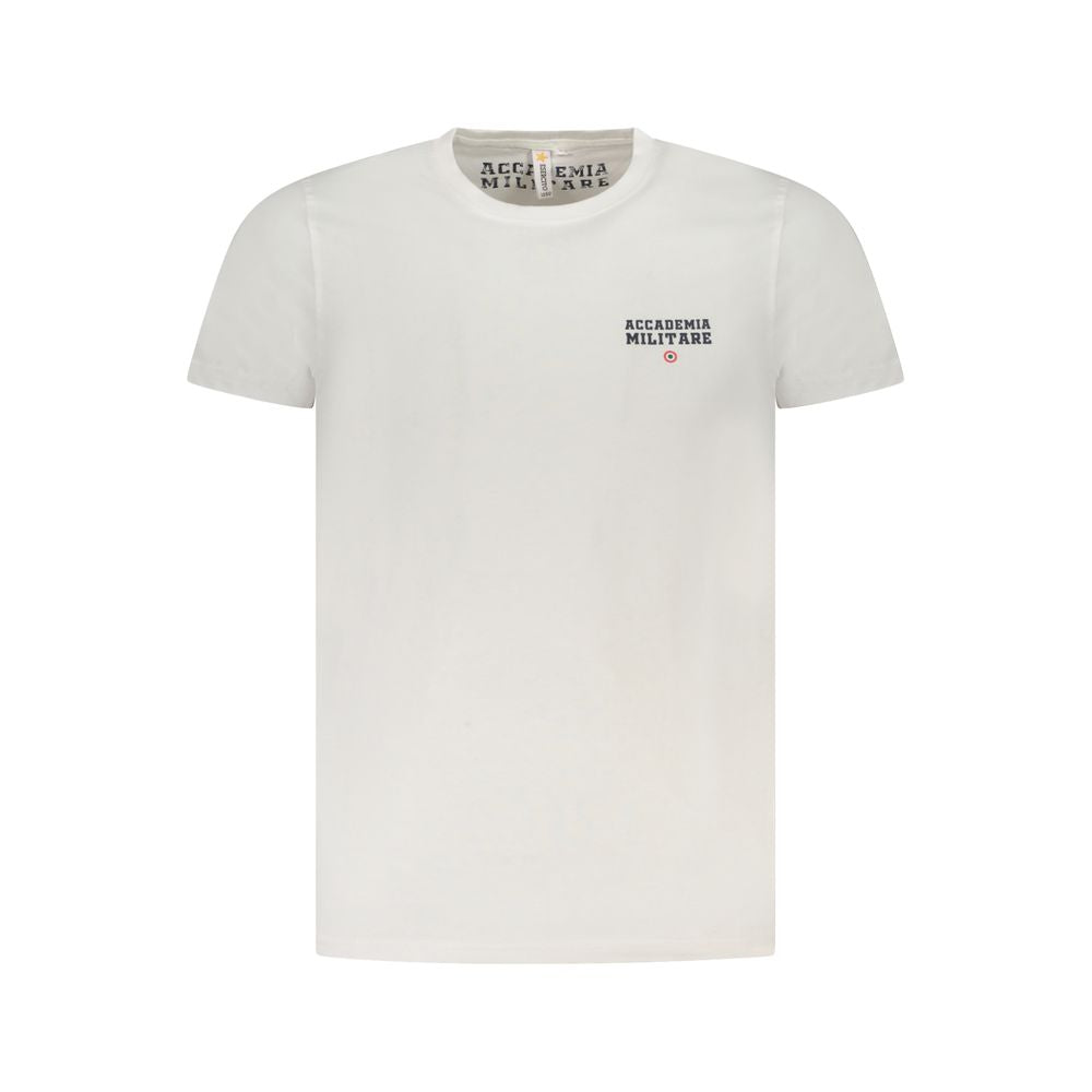 Accademia Militare White Cotton Men's T-Shirt - Luxe Nova