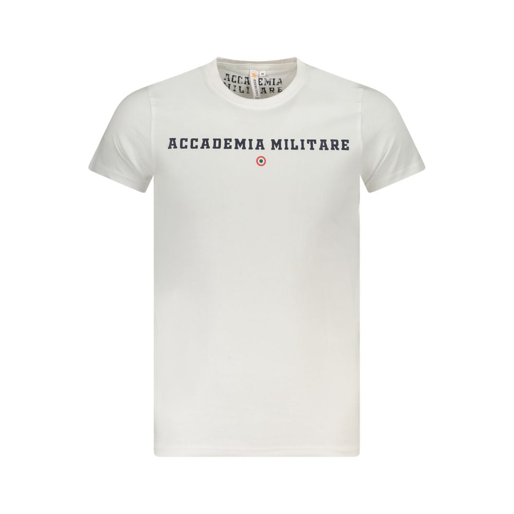 Accademia Militare White Cotton Men's T-Shirt - Luxe Nova