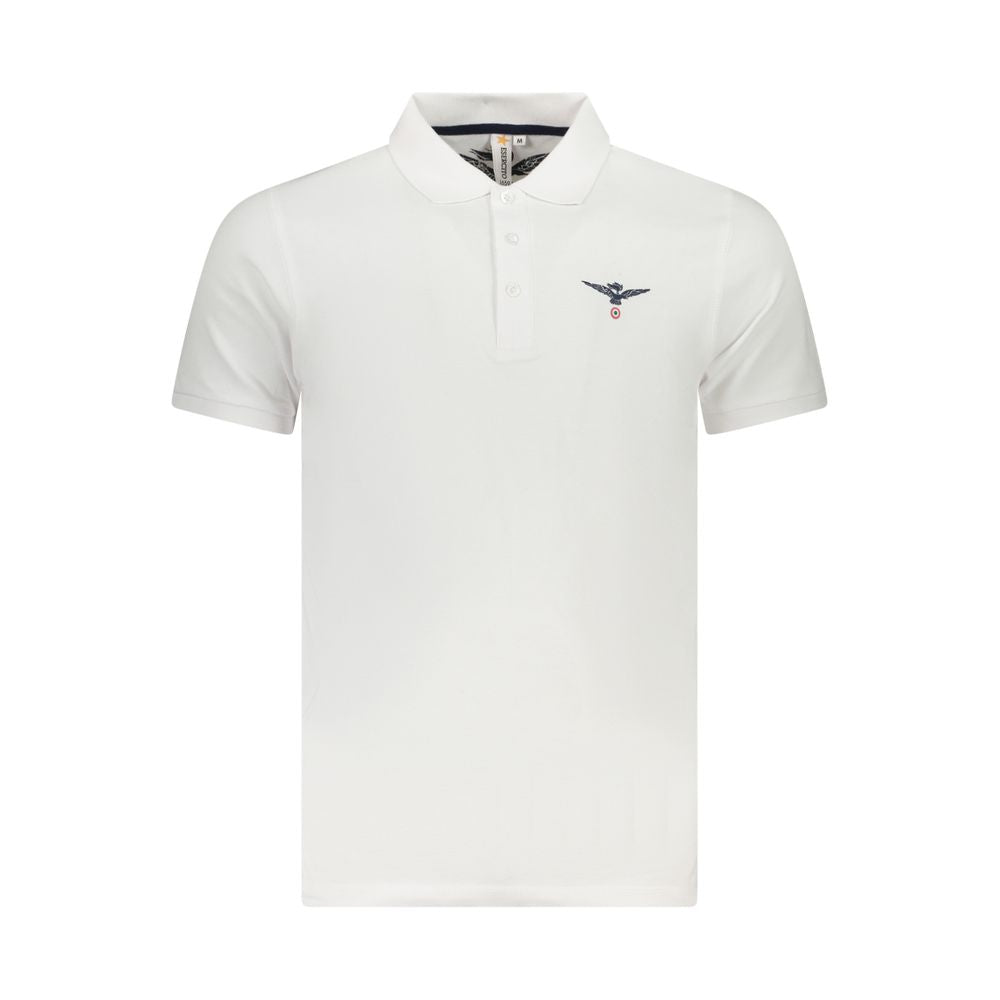 Accademia Militare Bianco Cotton Mens Polo - Luxe Nova