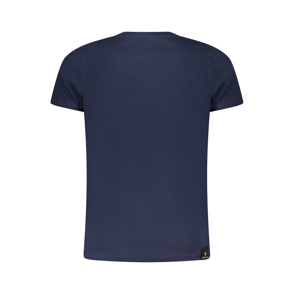 Esercito 1659 Blu Cotton Men's T-Shirt - Luxe Nova