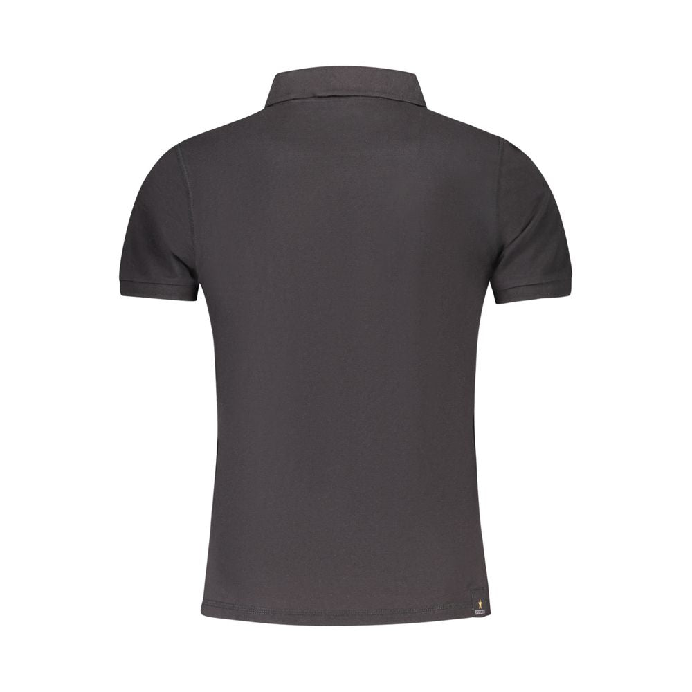 Accademia Militare Black Cotton Men Polo - Luxe Nova