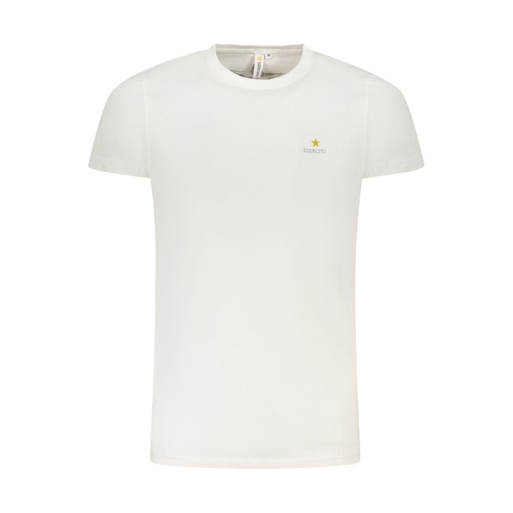 Esercito 1659 White Cotton Men's T-Shirt - Luxe Nova