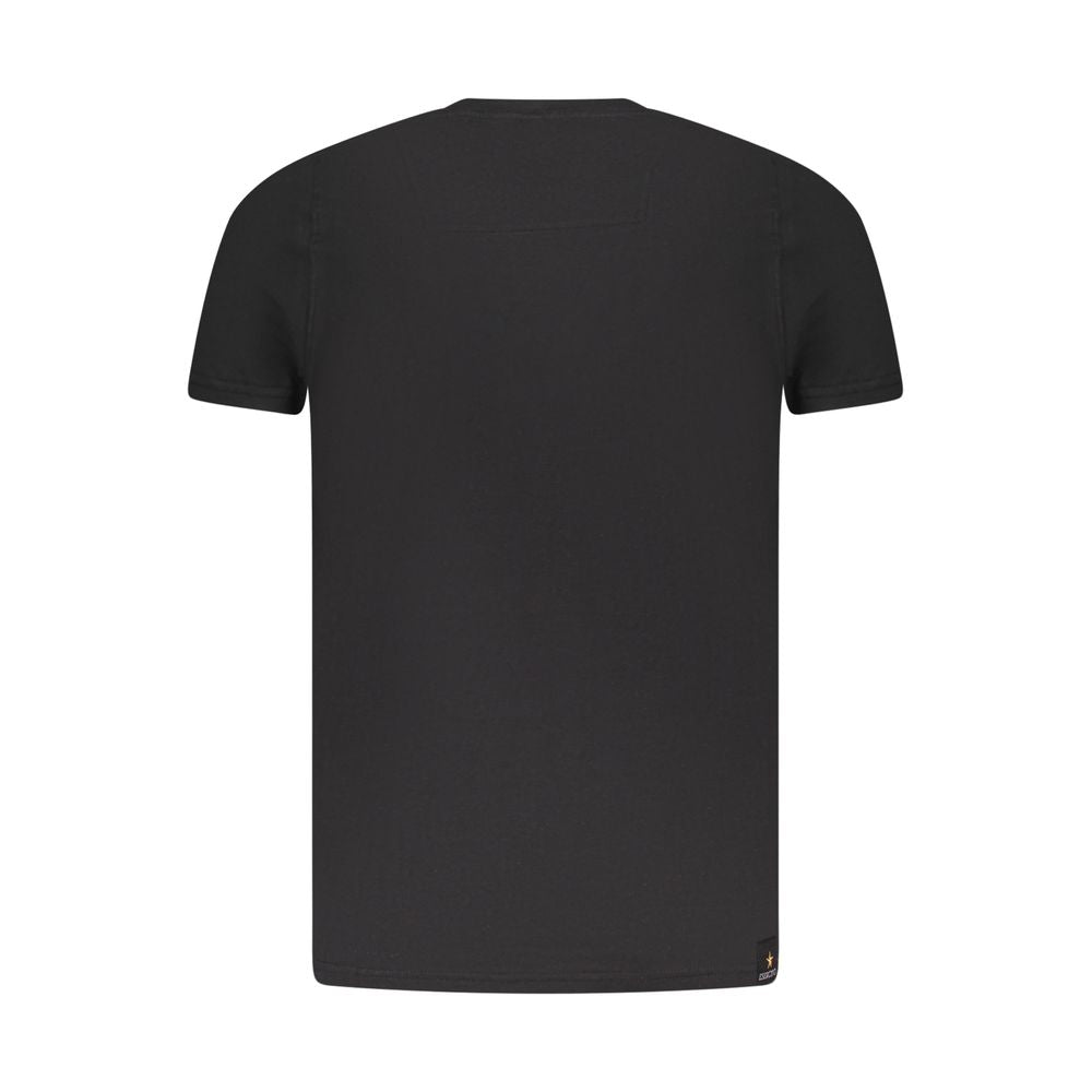 Accademia Militare Black Cotton Men's T-Shirt - Luxe Nova
