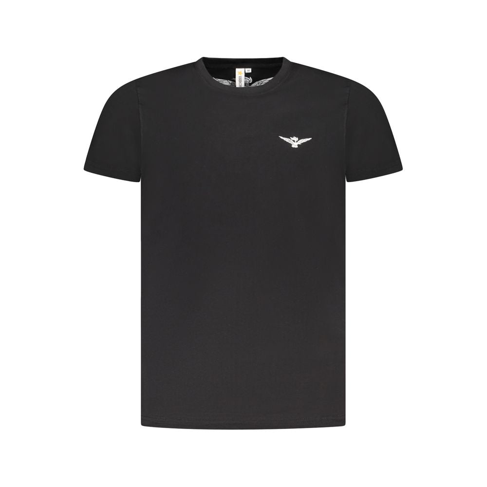 Accademia Militare Black Cotton Men's T-Shirt - Luxe Nova