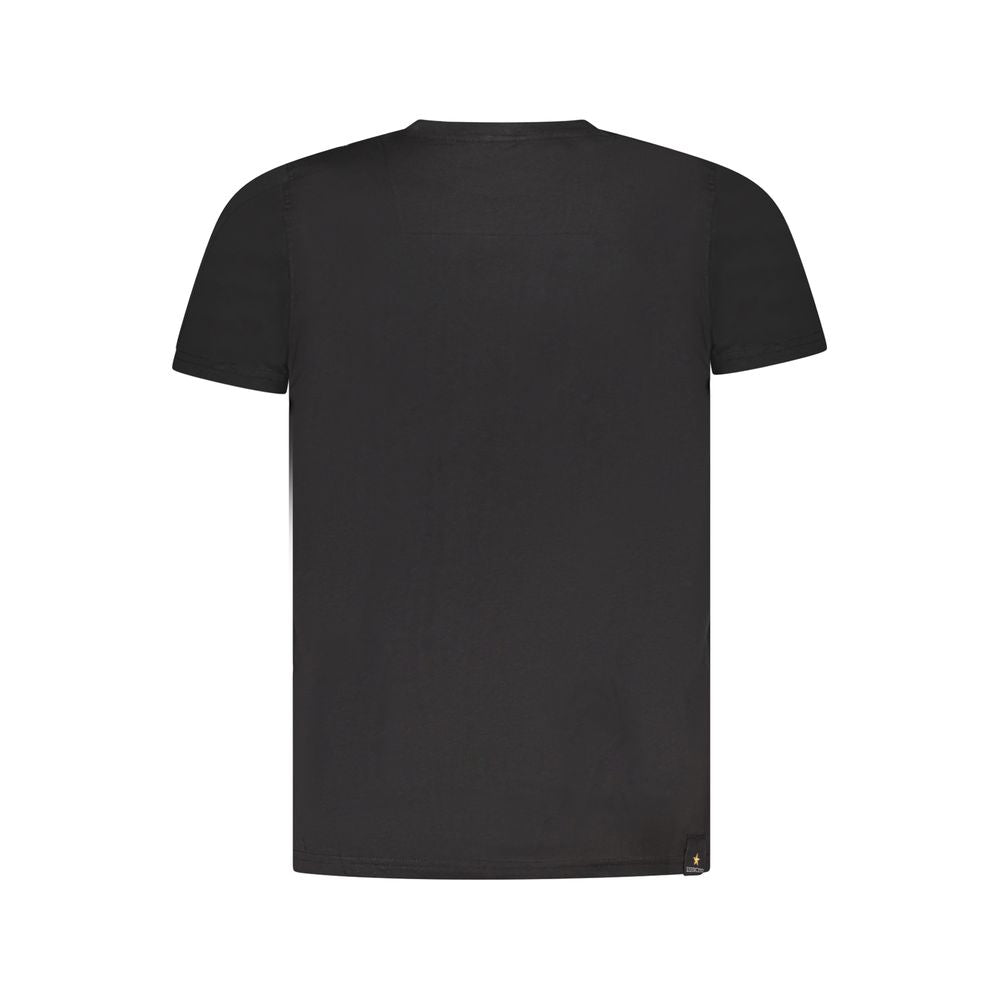 Accademia Militare Black Cotton Men's T-Shirt - Luxe Nova