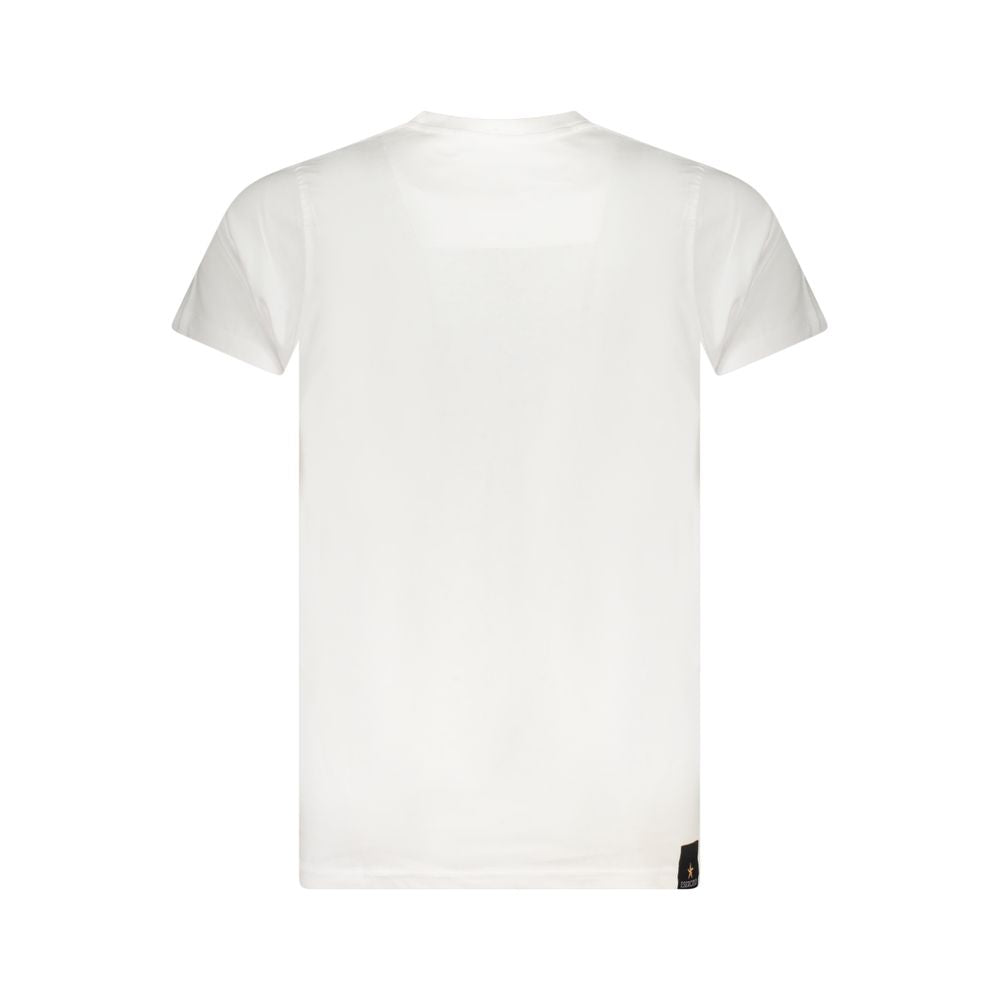 Accademia Militare Bianco Cotton Men T-Shirt - Luxe Nova