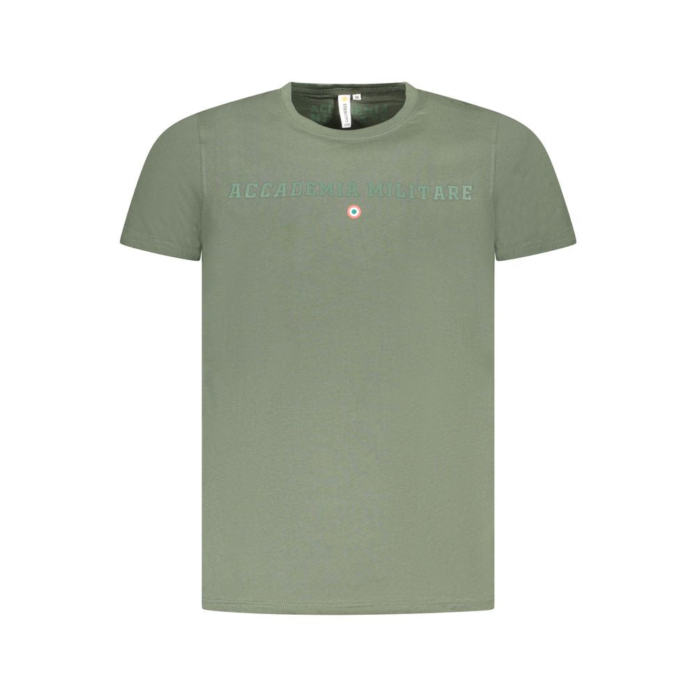 Accademia Militare Verde Cotton Men T-Shirt - Luxe Nova