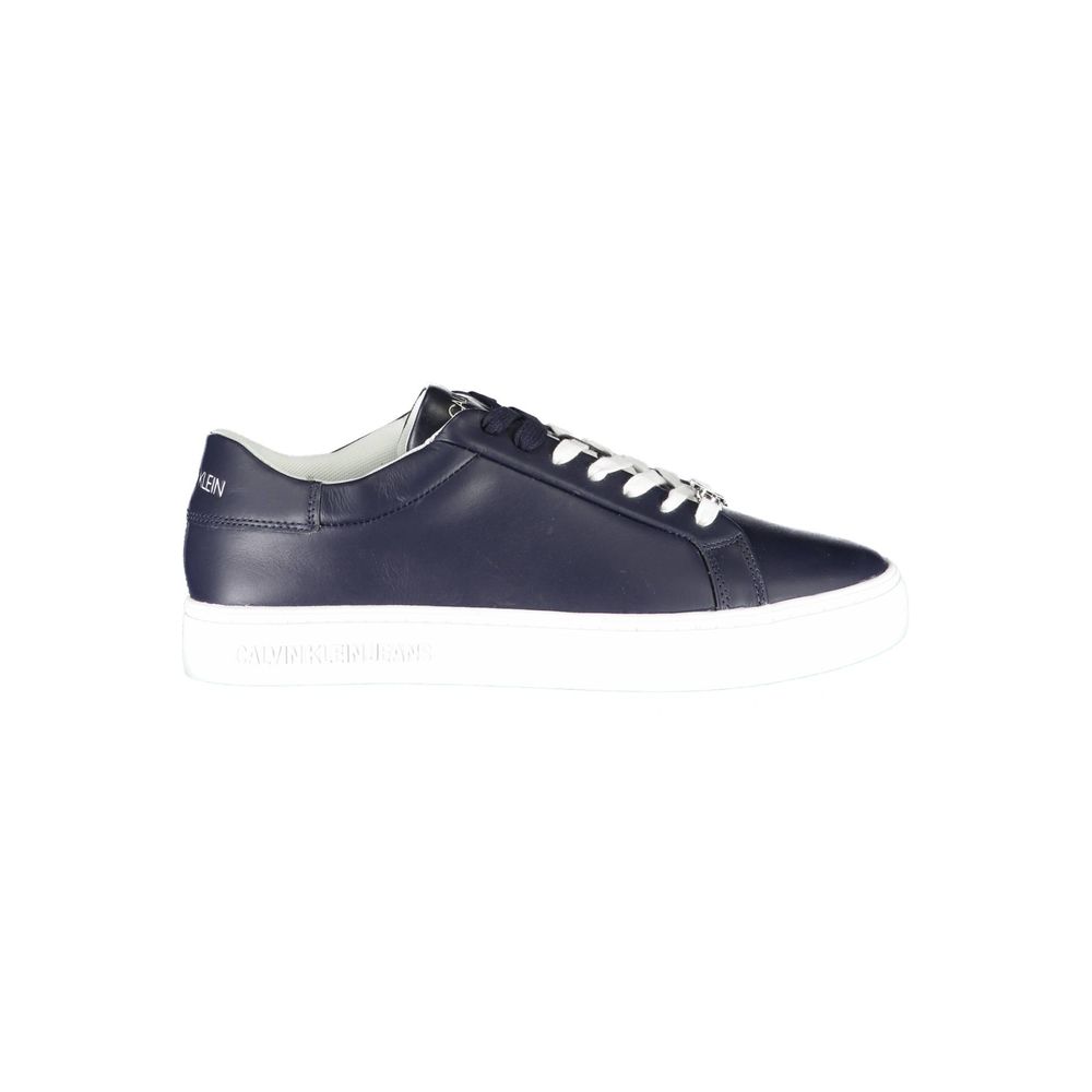 Calvin Klein Blue Leather Men Sneaker - Luxe Nova