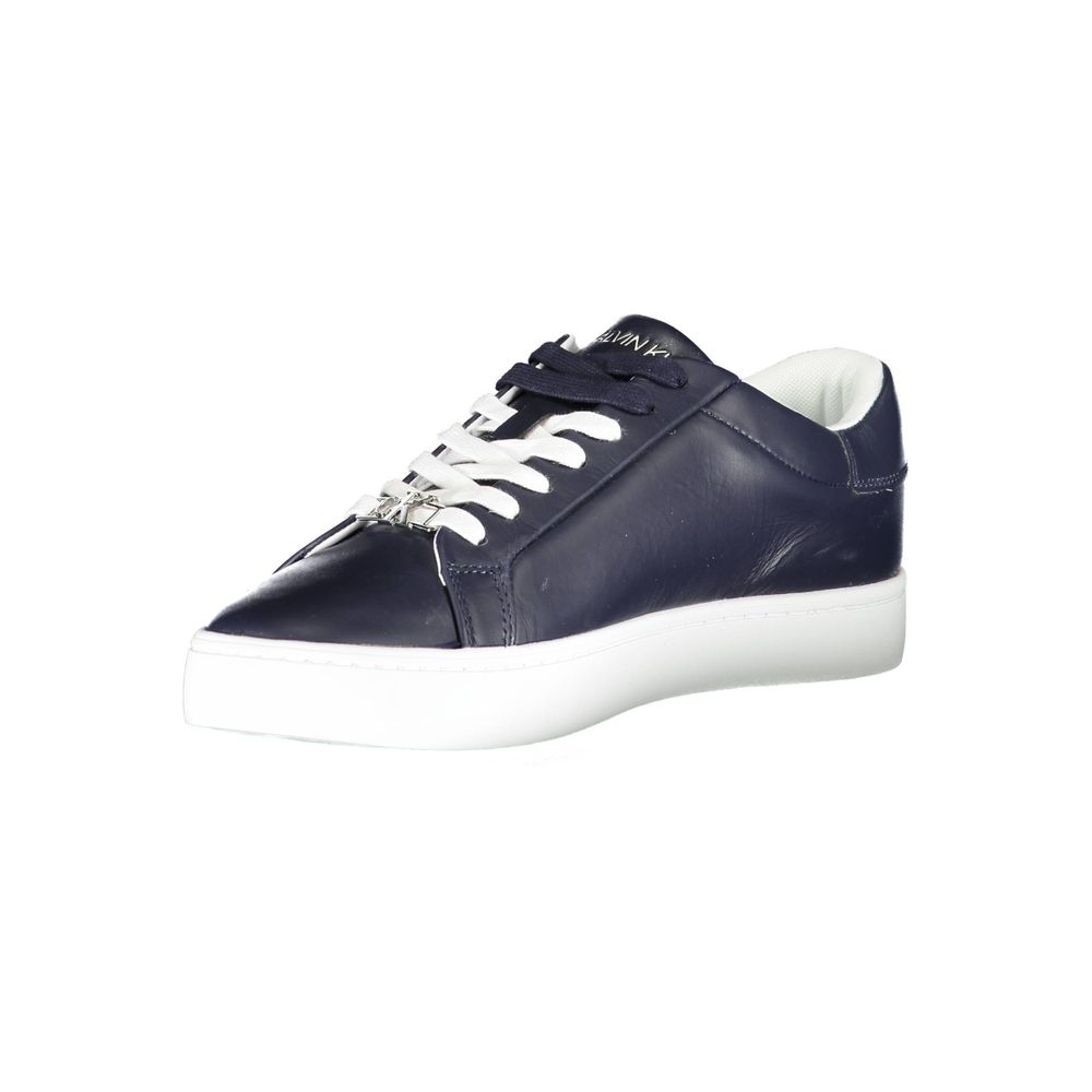 Calvin Klein Blue Leather Men Sneaker - Luxe Nova
