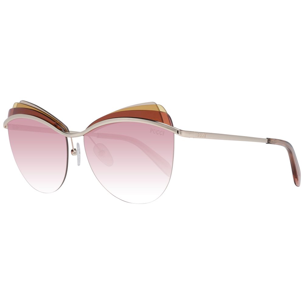 Emilio Pucci Gold Metal & Plastic Sunglasses - Luxe Nova