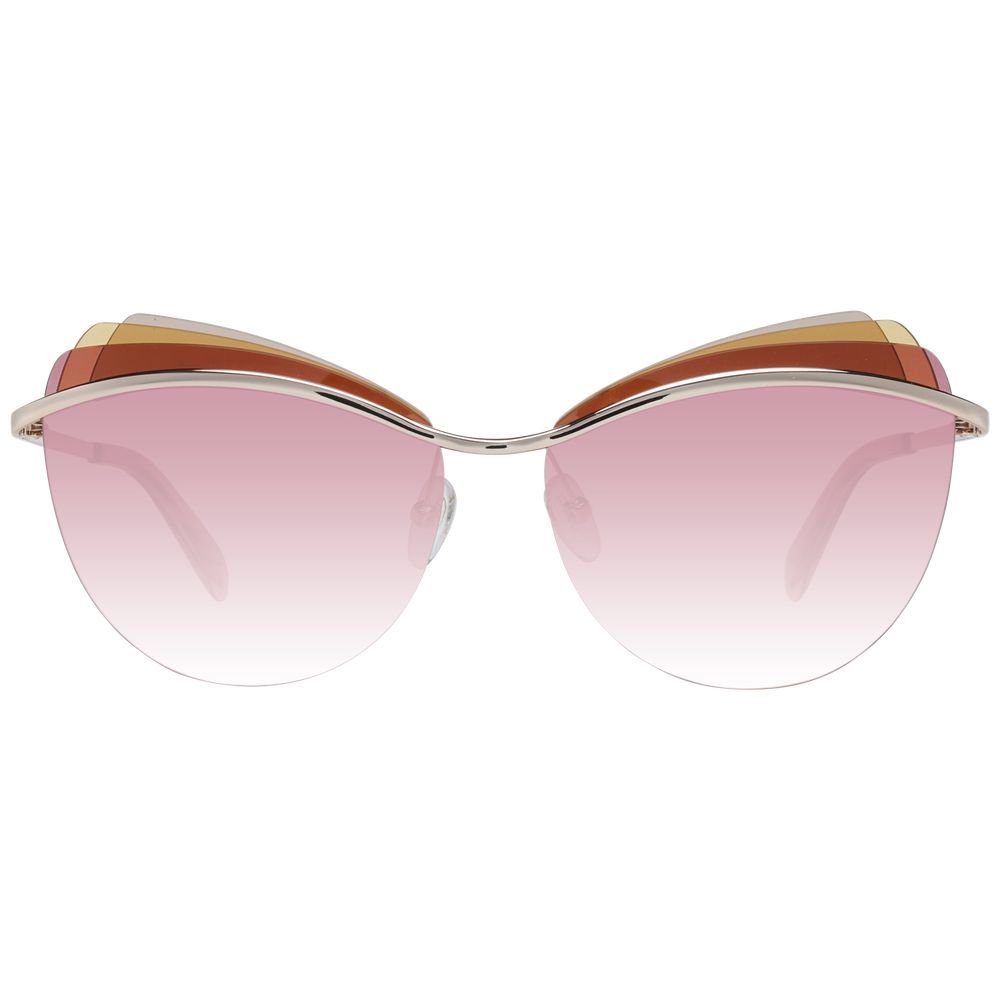 Emilio Pucci Gold Metal & Plastic Sunglasses - Luxe Nova