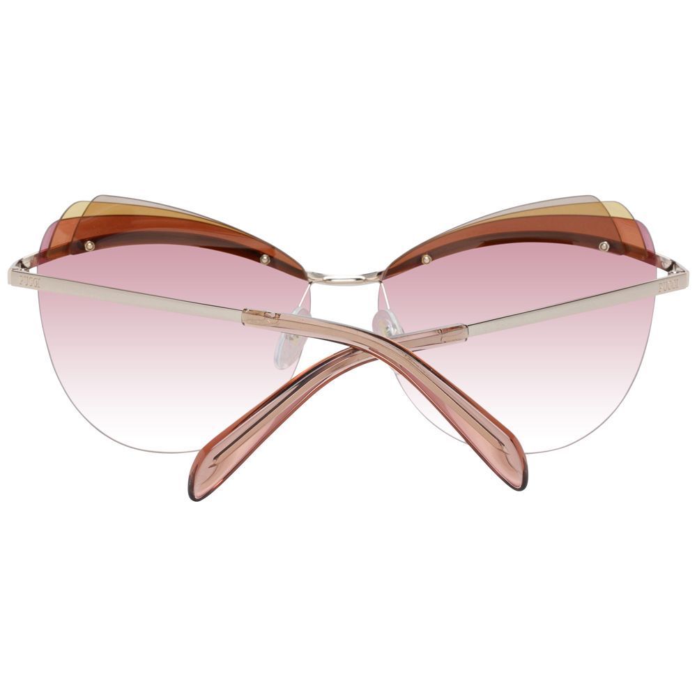 Emilio Pucci Gold Metal & Plastic Sunglasses - Luxe Nova