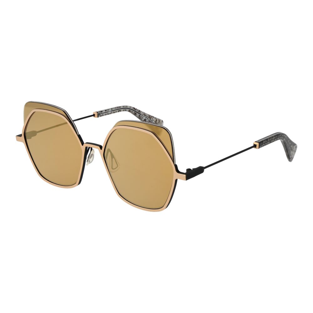 Yohji Yamamoto Gold Stainless Steel Sunglasses - Luxe Nova