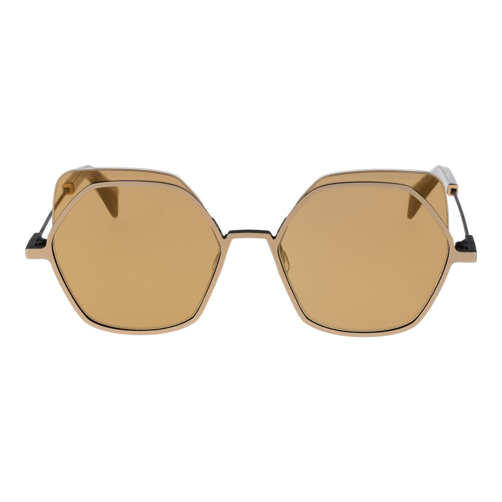 Yohji Yamamoto Gold Stainless Steel Sunglasses - Luxe Nova