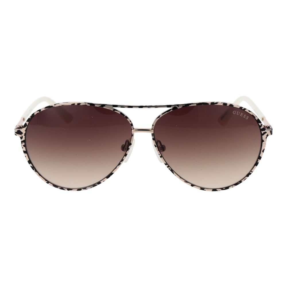Guess Beige Metal Sunglasses