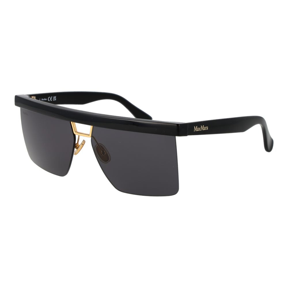 Max Mara Black Stainless Steel Sunglasses - Luxe Nova