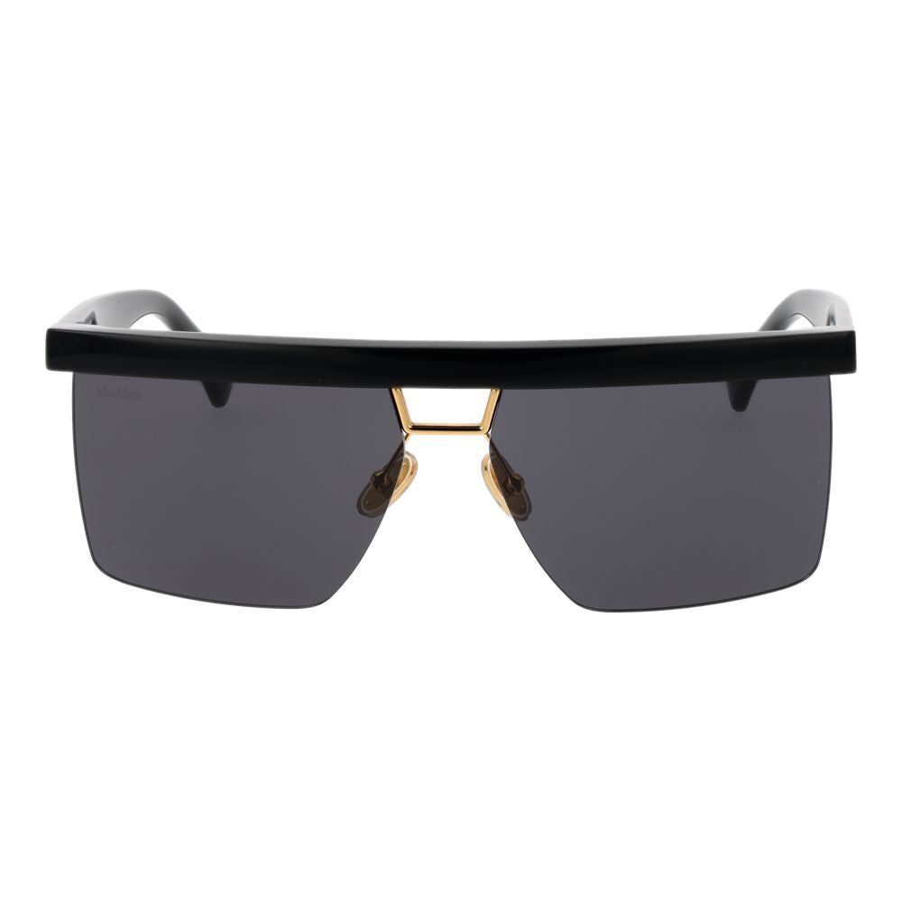 Max Mara Black Stainless Steel Sunglasses - Luxe Nova