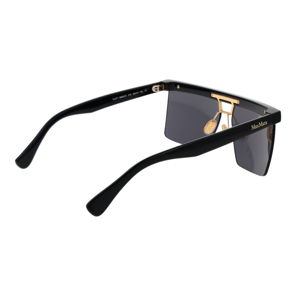 Max Mara Black Stainless Steel Sunglasses - Luxe Nova
