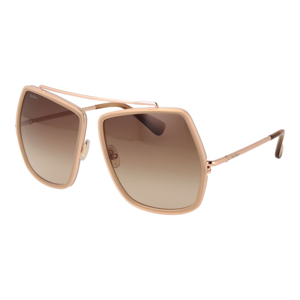 Max Mara Beige Metal Sunglasses - Luxe Nova
