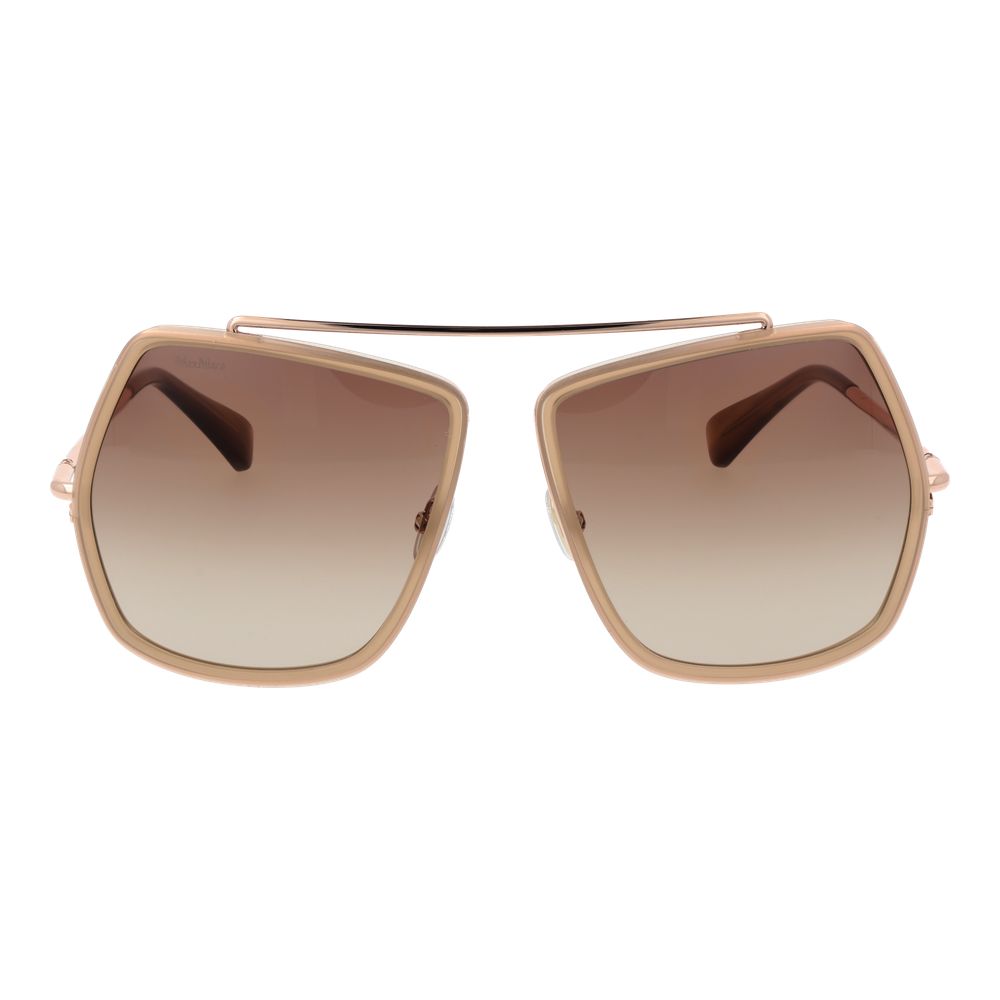 Max Mara Beige Metal Sunglasses - Luxe Nova