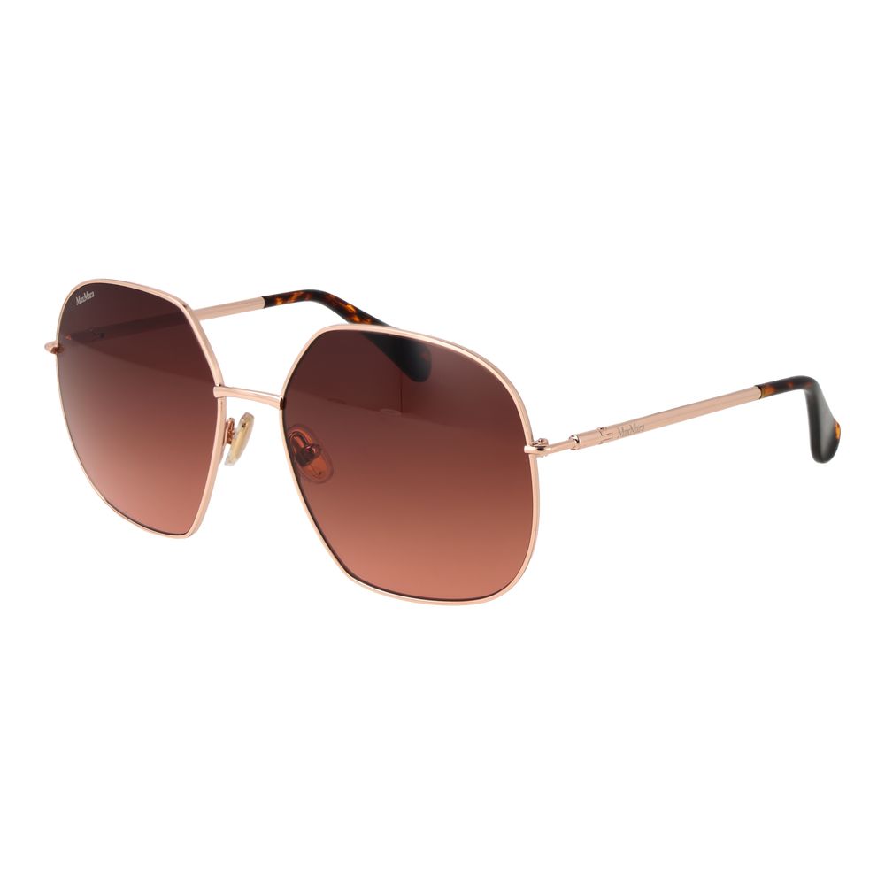 Max Mara Rose Gold Metal Sunglasses - Luxe Nova