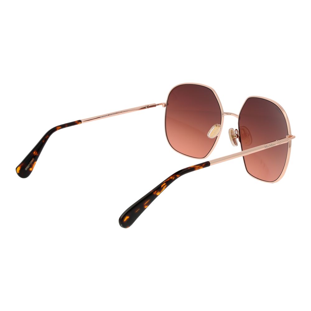 Max Mara Rose Gold Metal Sunglasses - Luxe Nova