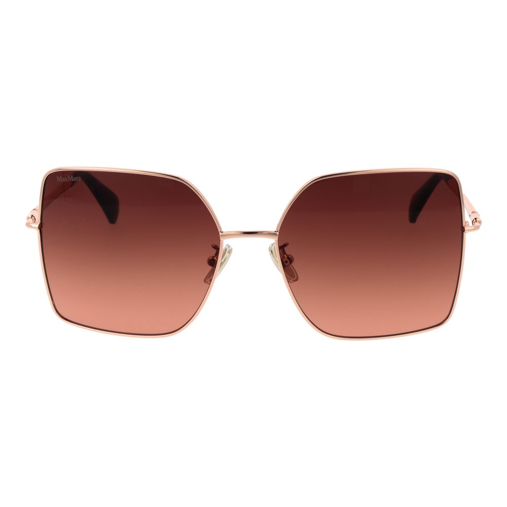 Max Mara Rose Gold Metal Sunglasses - Luxe Nova