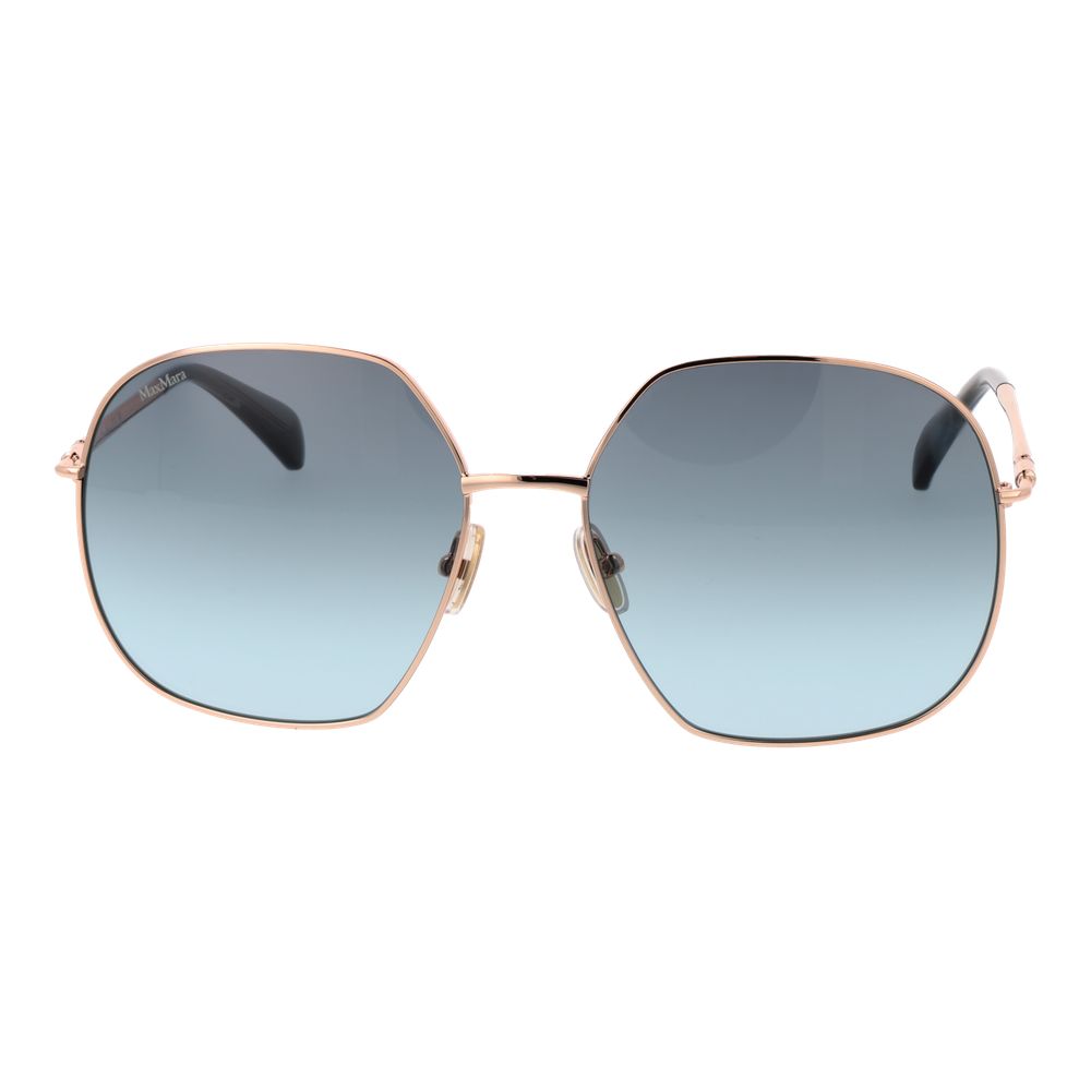 Max Mara Rose Gold Metal Sunglasses - Luxe Nova