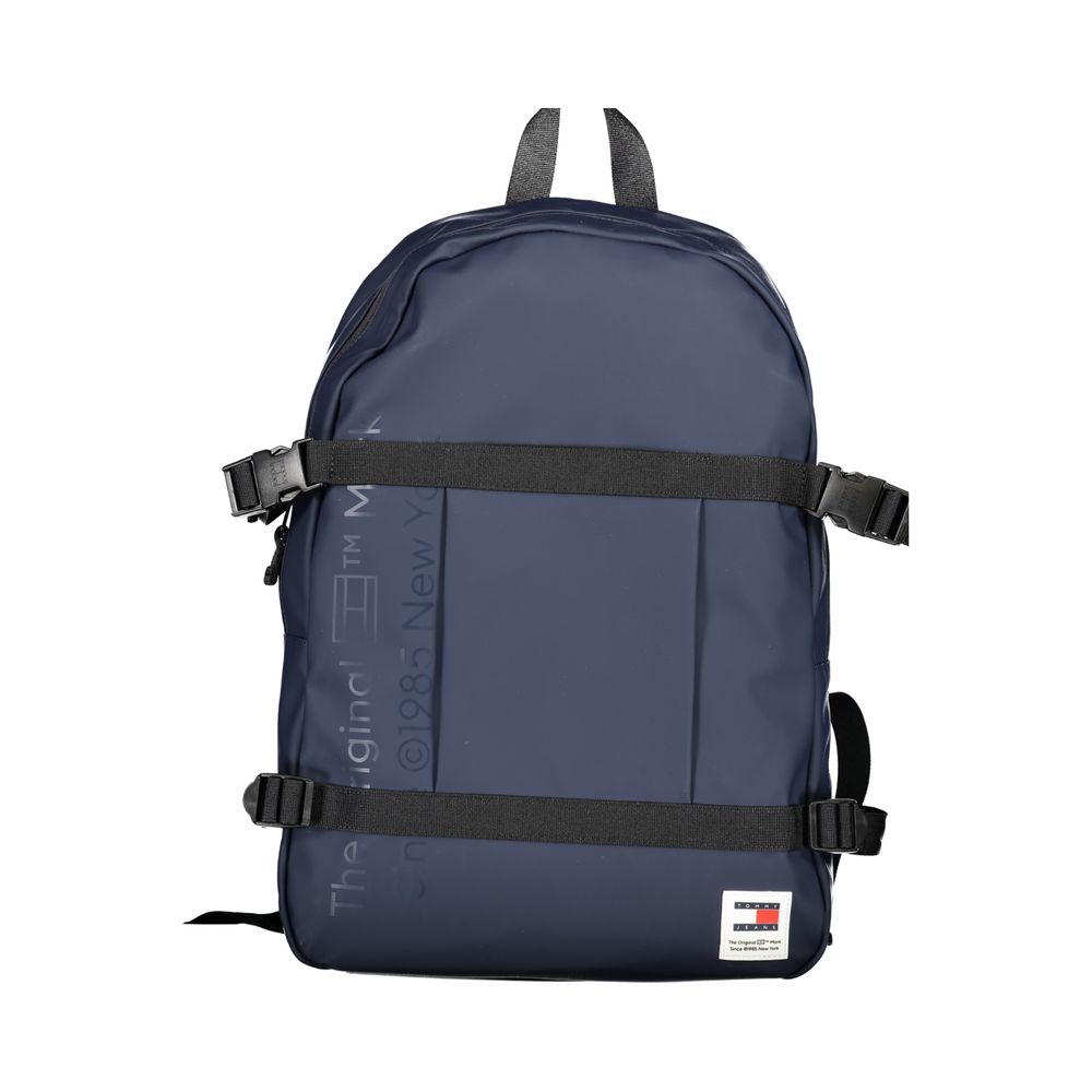 Tommy Hilfiger Blue Polyurethane Men Backpack - Luxe Nova