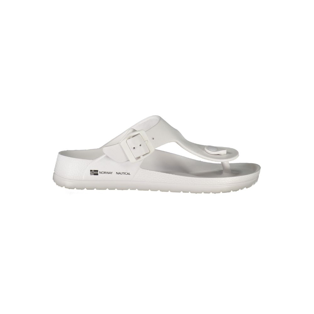 Norway 1963 White Plastic Women Ciabatta - Luxe Nova