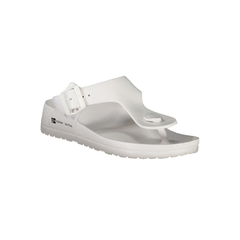 Norway 1963 White Plastic Women Ciabatta - Luxe Nova