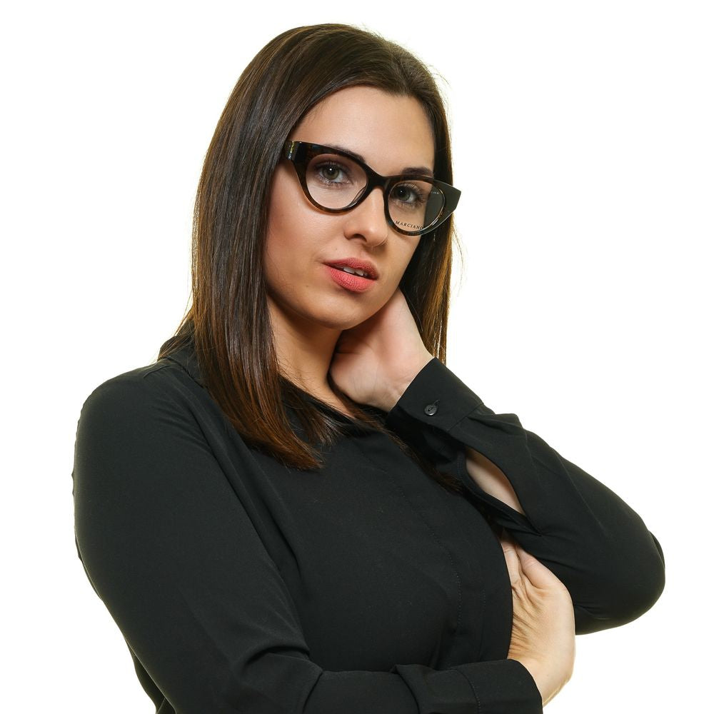 Marciano by Guess Brown Plastic Glasses (Frames) - Luxe Nova