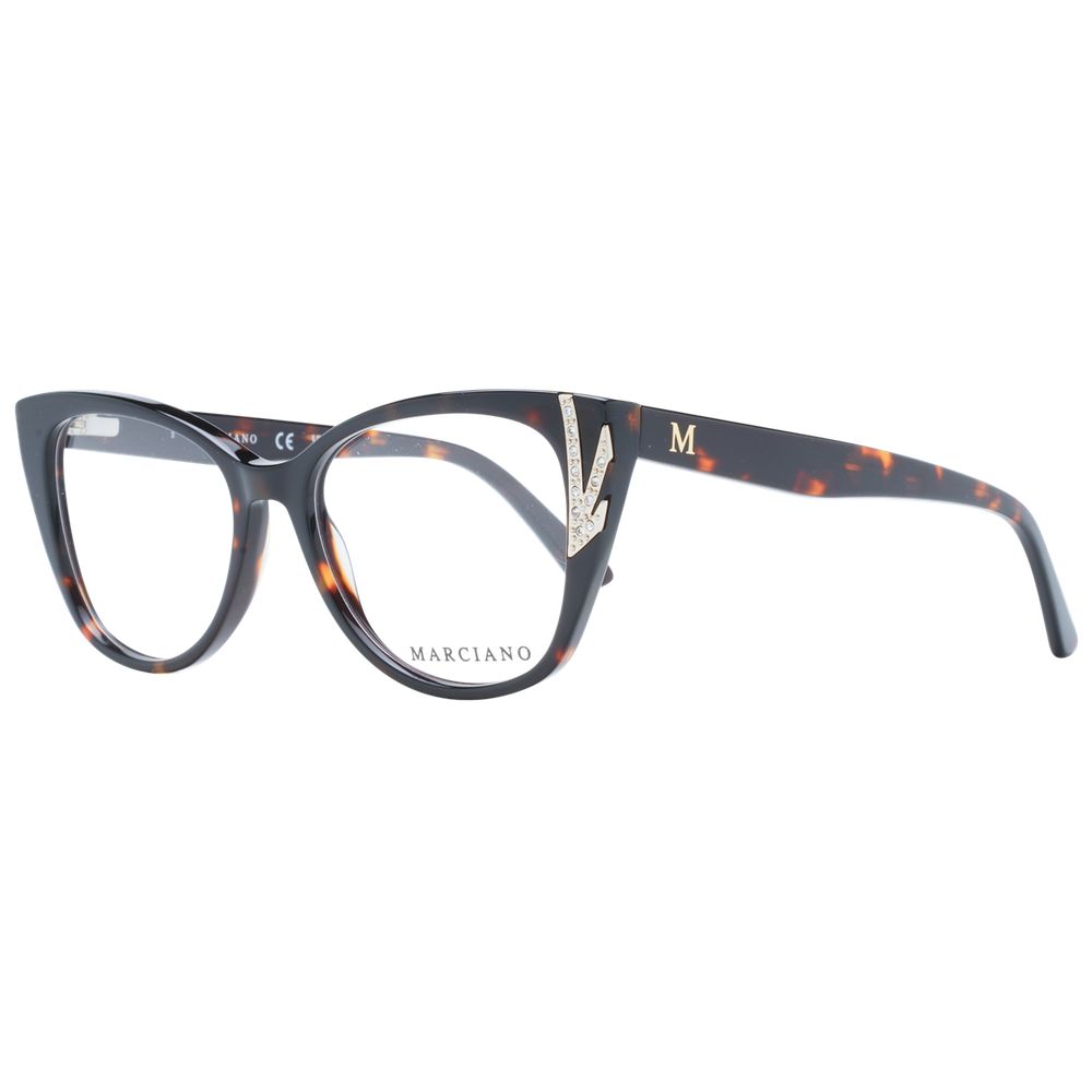 Marciano by Guess Brown Plastic Glasses (Frames) - Luxe Nova