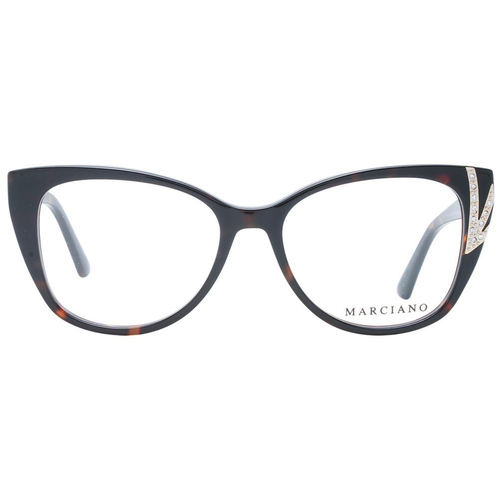 Marciano by Guess Brown Plastic Glasses (Frames) - Luxe Nova