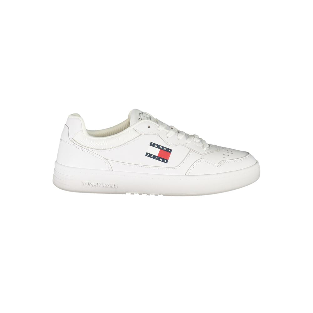 Tommy Hilfiger Bianco Polyurethane Men's Sneaker - Luxe Nova