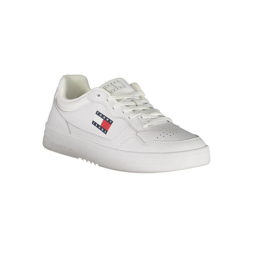 Tommy Hilfiger Bianco Polyurethane Men's Sneaker - Luxe Nova