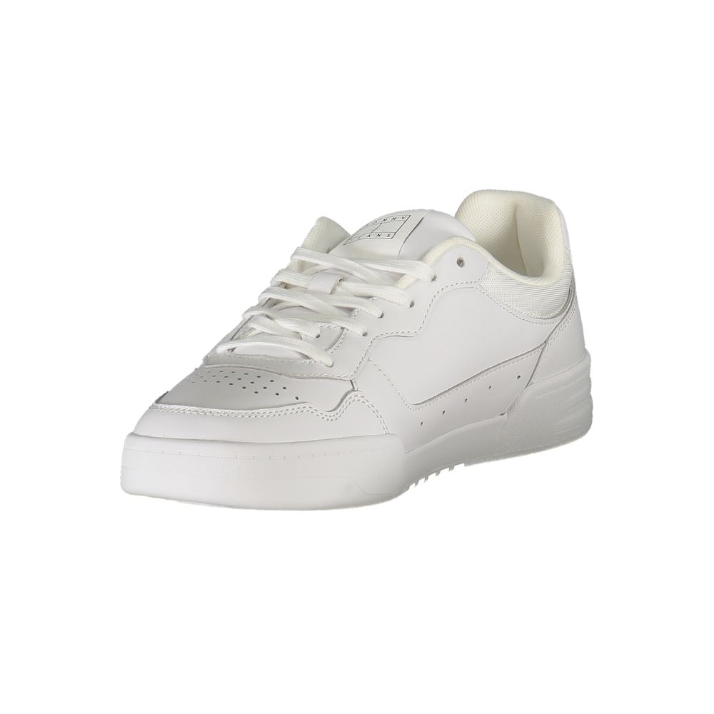 Tommy Hilfiger Bianco Polyurethane Men's Sneaker - Luxe Nova