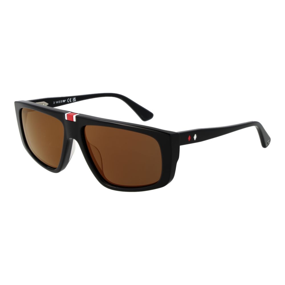 Web Black Acetate Sunglasses - Luxe Nova