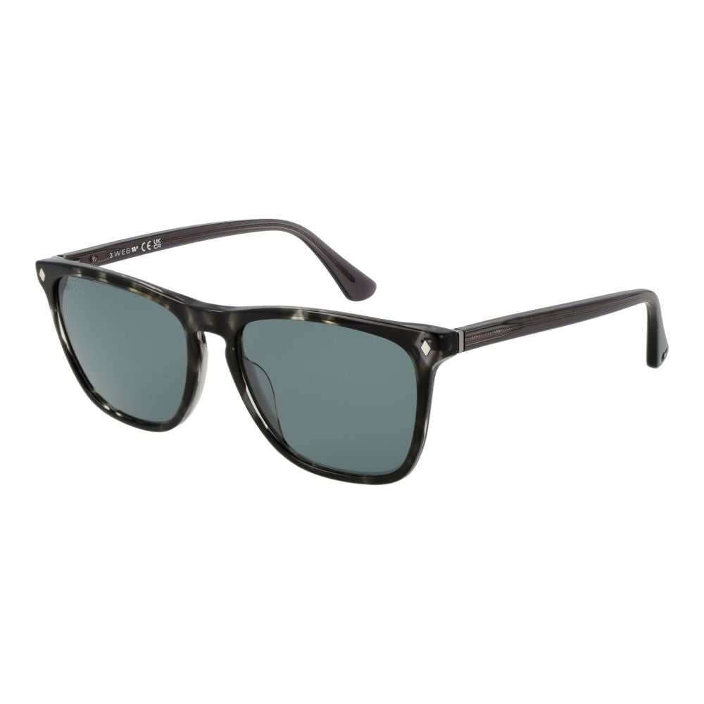 Web Black Acetate Sunglasses - Luxe Nova