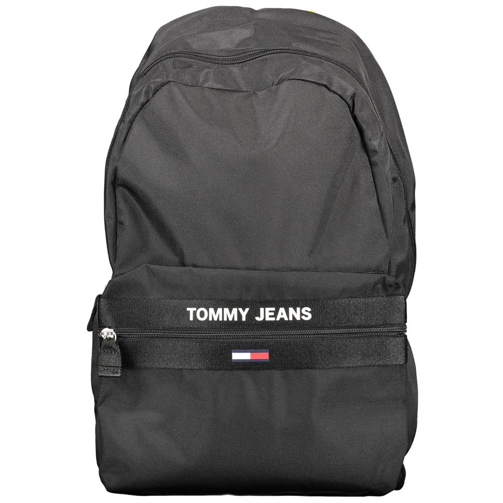 Tommy Hilfiger Black Recycled Polyester Men Backpack - Luxe Nova