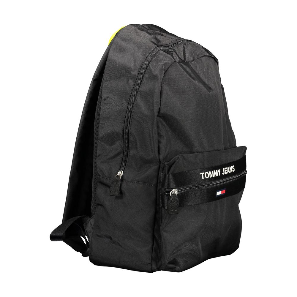 Tommy Hilfiger Black Recycled Polyester Men Backpack - Luxe Nova