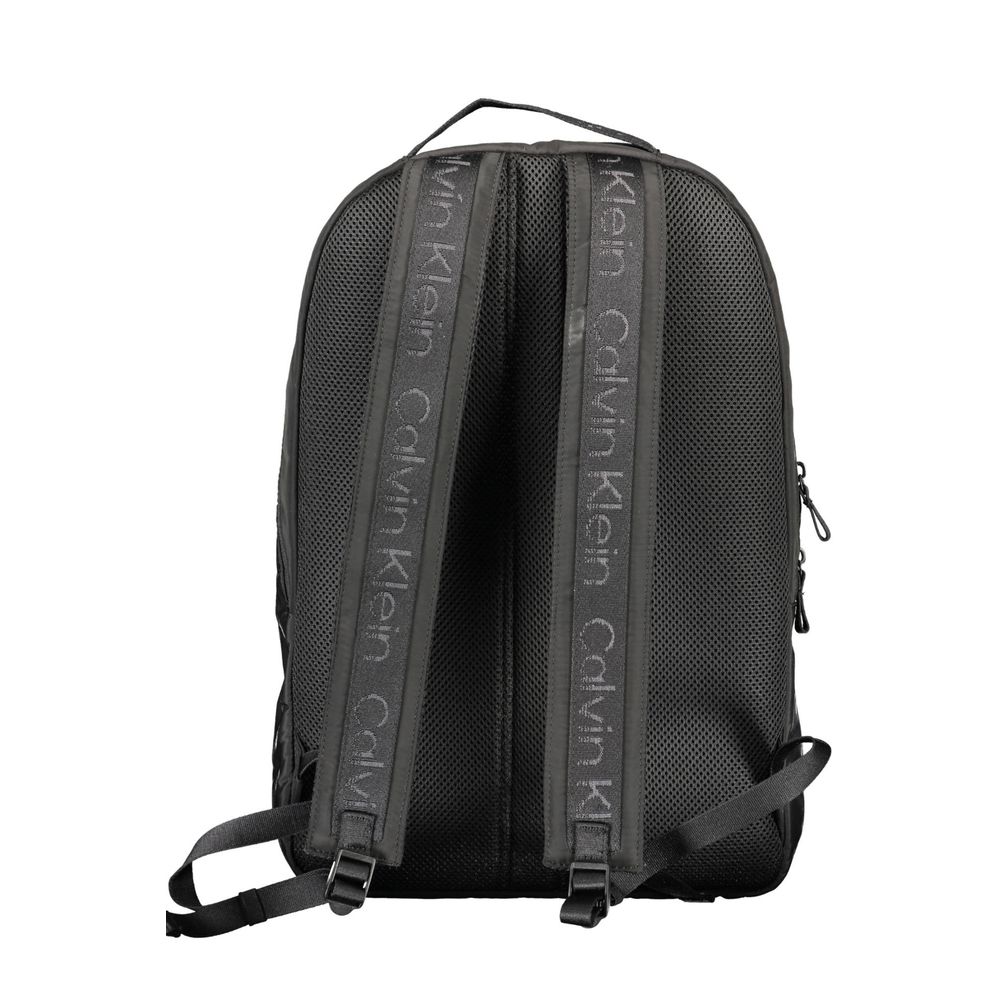 Calvin Klein Black Recycled Polyester Men Backpack - Luxe Nova