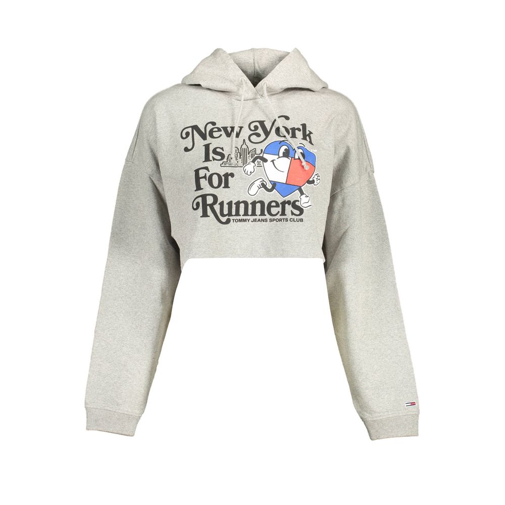 Tommy Hilfiger Grigio Cotton Women Sweatshirt - Luxe Nova