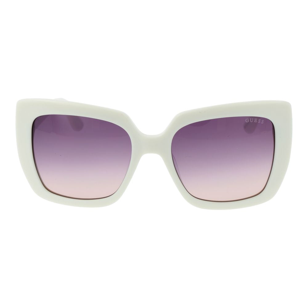 Guess White Acetate Sunglasses - Luxe Nova