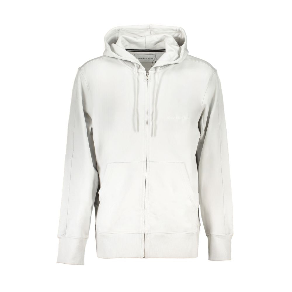 Calvin Klein Grigio Cotton Men Sweatshirt - Luxe Nova