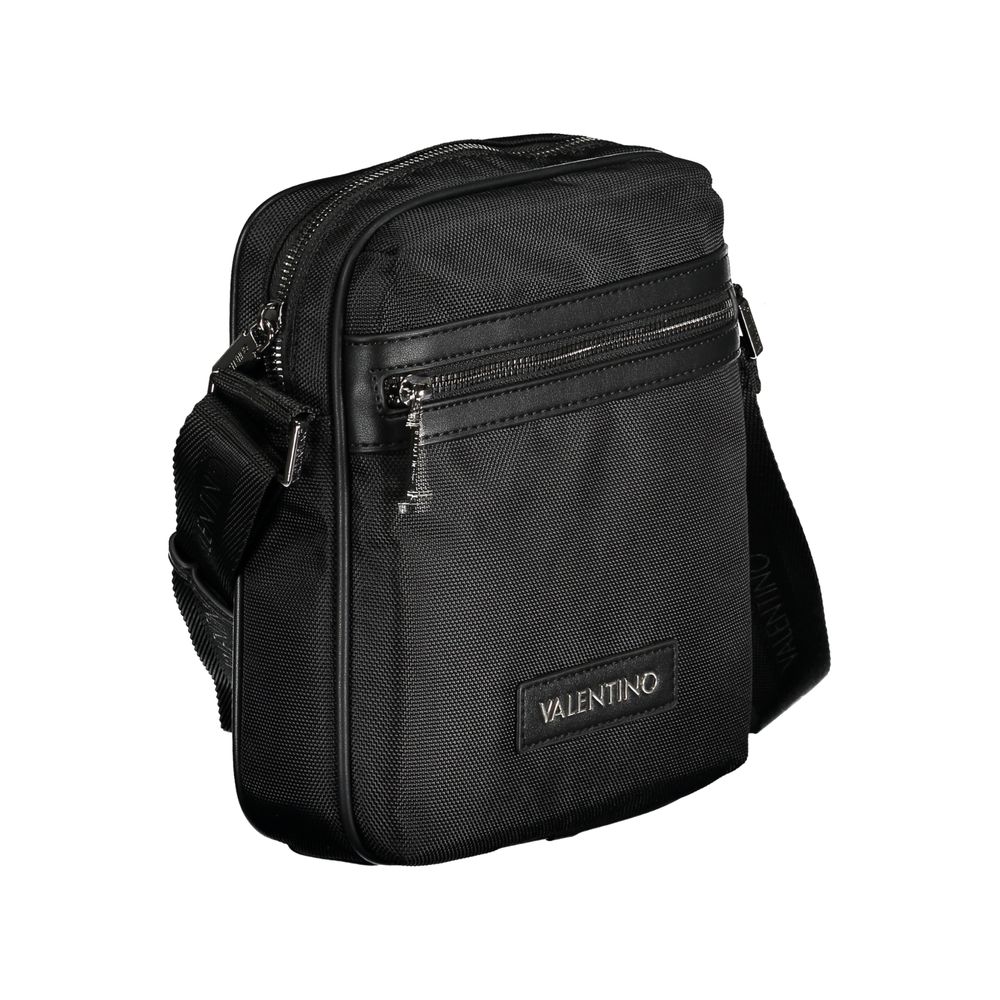 Mario Valentino Nero Polyester Men Shoulder Bag - Luxe Nova